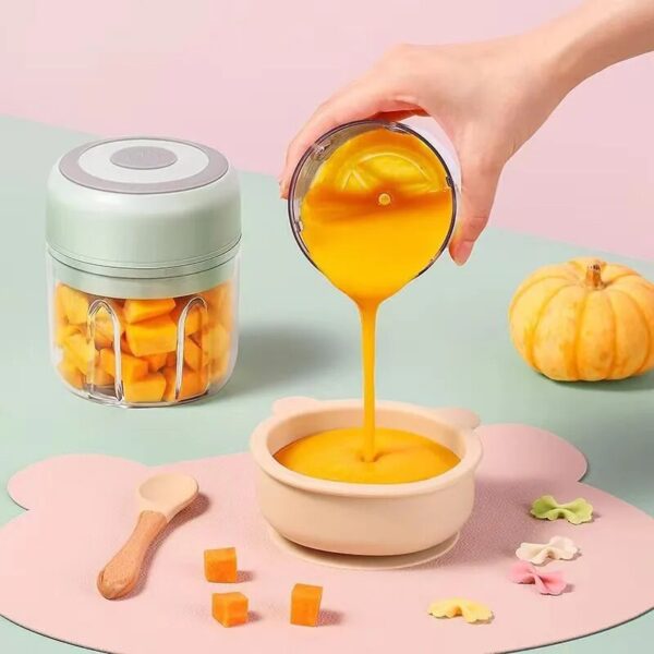 100/250ml Electric Kitchen Food Chopper Mini Garlic Press Vegetable Masher Machine USB Portable Meat Grinder Kitchen Accessories - Image 6