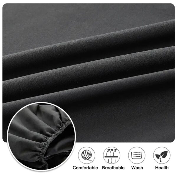 100% Cotton Fitted Bed Sheet Solid Color Mattress Cover Skin-friendly Fabric Bedspread Mattress Protector - Image 6