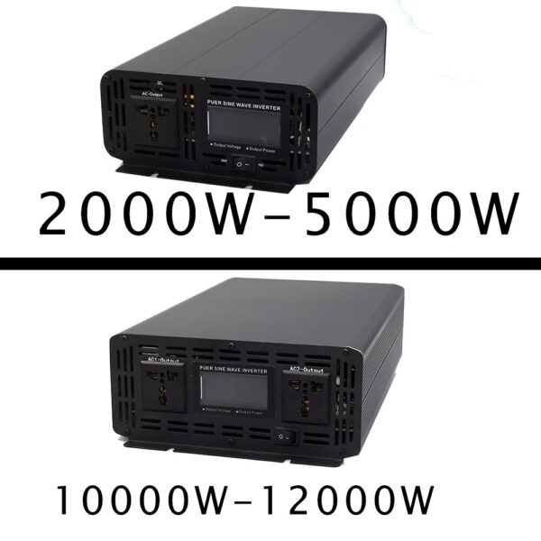 12000W 10KW 8KW Inverter Pure Sine Wave 12V/24V/36V/48V/60V/72V/96V DC to AC Solar Converter Car Solar Inverter RV Vehicle Inver - Image 4