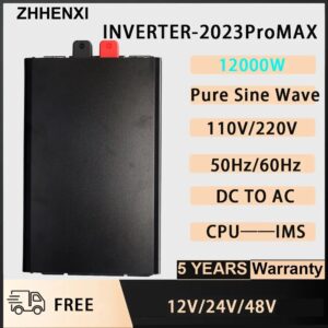 12000W 10KW 8KW Inverter Pure Sine Wave 12V/24V/36V/48V/60V/72V/96V DC to AC Solar Converter Car Solar Inverter RV Vehicle Inver