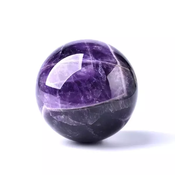 1PC Natural Dream Amethyst Ball Polished Globe Massaging Ball Reiki Healing Stone Home Decoration Exquisite Gifts Souvenirs Gift - Image 6
