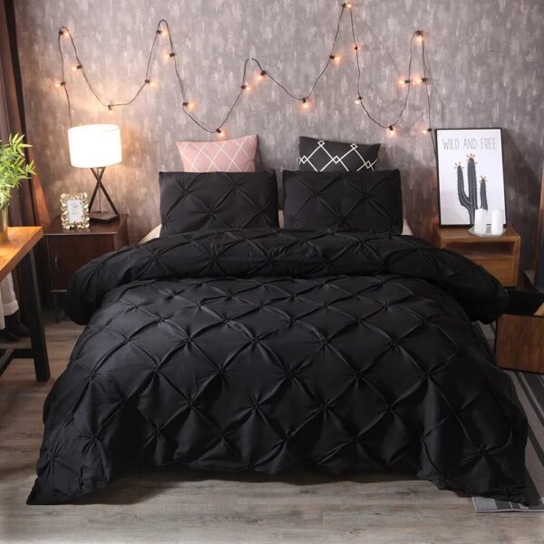 2/3pcs Luxury Solid Comfortable Quilt Cover Adult Bedding Bed Linens White/Gray Bed Cover Pillowcase Queen King Duvet Cover Set - Image 5