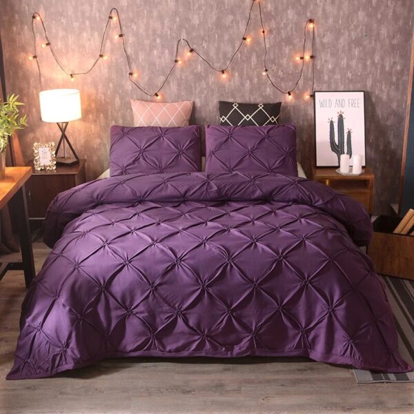 2/3pcs Luxury Solid Comfortable Quilt Cover Adult Bedding Bed Linens White/Gray Bed Cover Pillowcase Queen King Duvet Cover Set - Image 6