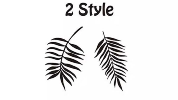 2 pc Large Palm Leaf Monstera decal Tropical Leaf Wall Sticker Living Room Bedroom vinyl sticker Leaves Wedding decal 2336 - Image 3