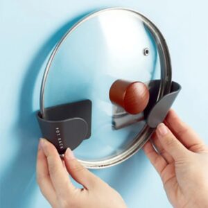 2pc/set wall mounted Pot Lid holder Pot cover hang on the wall kitchen space saving Kitchen storage shelf accessories organizer