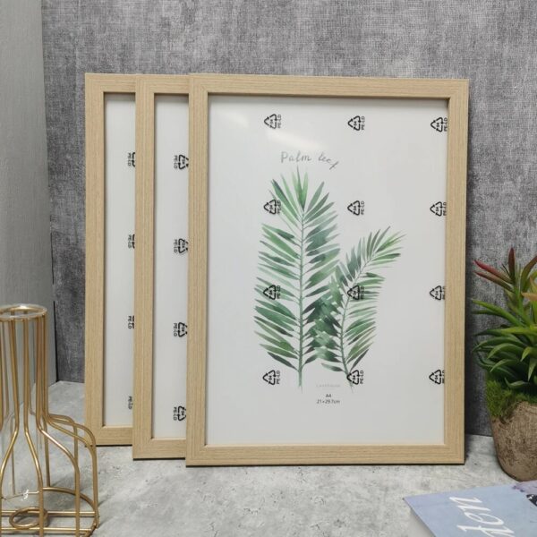 3Pcs/Set Wooden Photo Frame For Wall Hanging 10X15 15X20 A4 Wood Picture Frame Stand For Pictures Photo Decor Commemorative Gift - Image 2