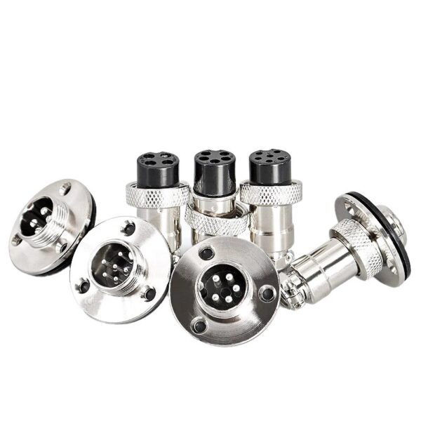 5/10 Sets GX12 GX16 GX20 Flange Butting Type 2/3/4/5/6/7/8/9/10/12/14/15 Pin Male&Femal Aviation Plug &Socket Connectors Copper - Image 3