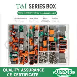 588pcs Deutsch Type Connector Kit Waterproof Wire DT Series Connector set DT06 04 2 pin 3 pin 4 pin 6/8/12 pin Sealed Plug