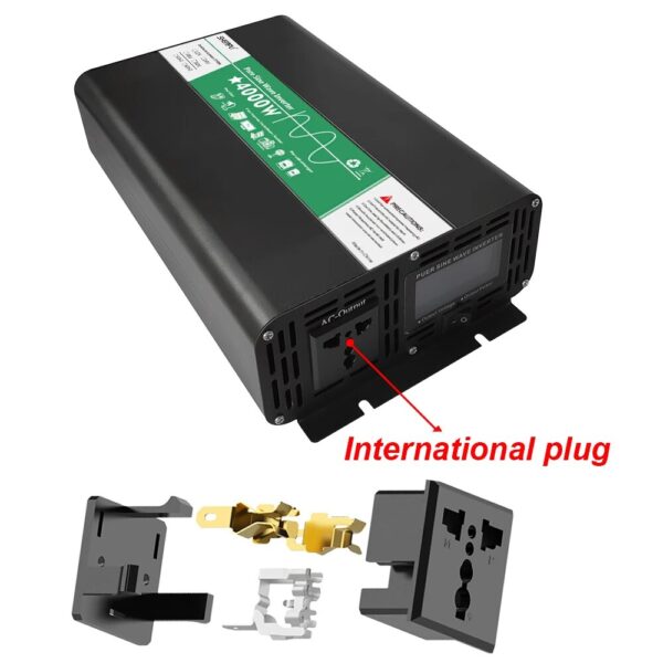 6000W Inverter 12V 220V 4000W 24V Dc To 220V Ac Pure Sine Wave Voltage Converter 12 220 Power Car Micro Inverter - Image 5
