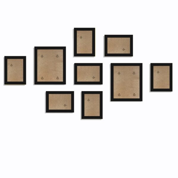 9Pcs/Set Natural Wood Picture Frames Wall Decor Photo Frame For Wall With Plexiglass Classic Wooden Frame For Wall Hanging - Image 6