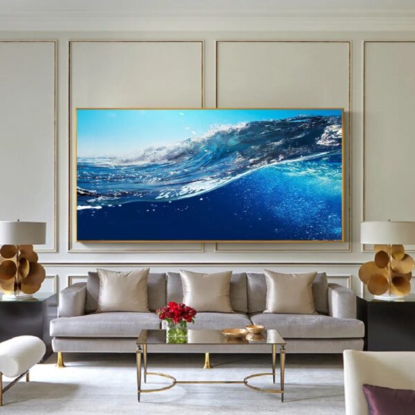Abstract Surf Wave Ocean Sea Poster Landscape Wall Art Decorative Painting and Canvas Prints Picture For Room Home Decor Mural - Image 4