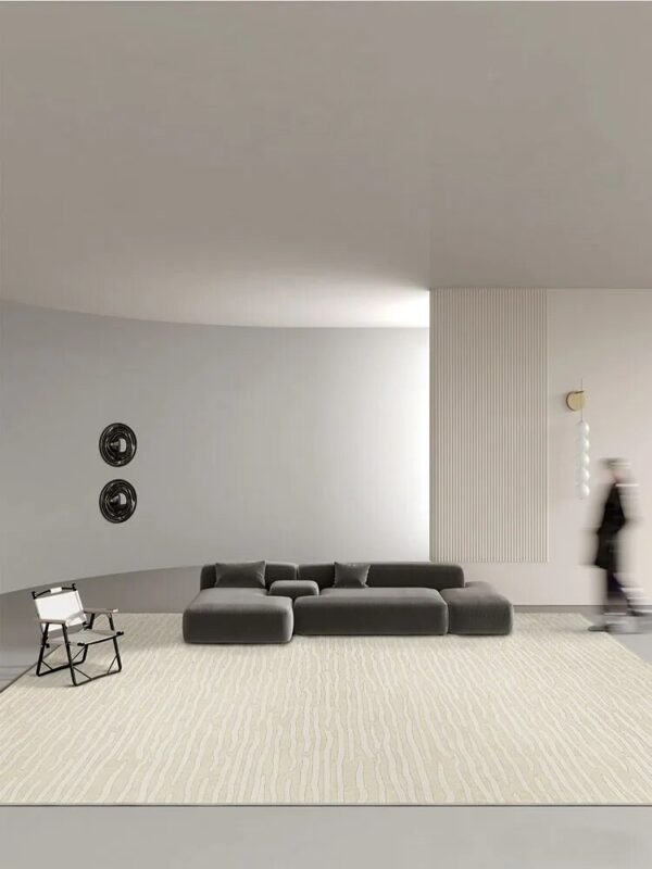 Beige Minimalist Striped Carpet Large Area Living Room Carpets Comfortable Soft Bedroom Rug Tapis Balcony Alfombra Tapete ковер - Image 4