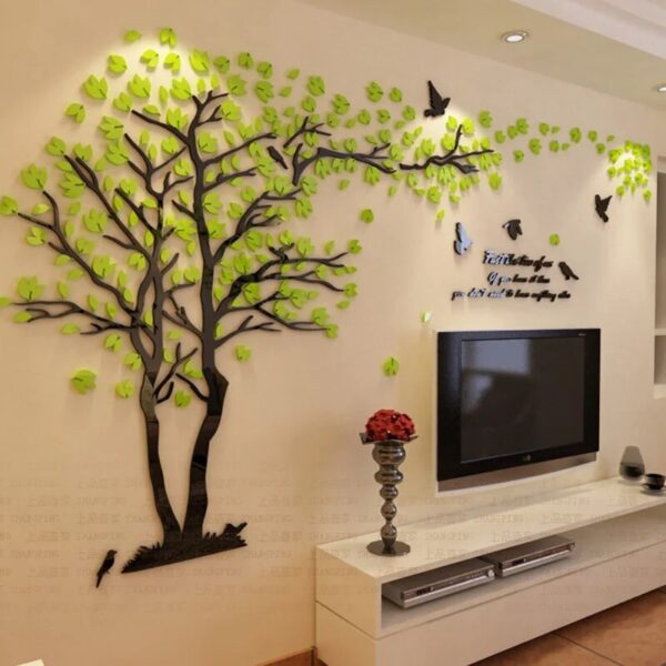 Big size Lovers Tree Acrylic Wall Stickers for Living room TV Sofa Wall 3D art Decoration Accessories Home decor - Image 3