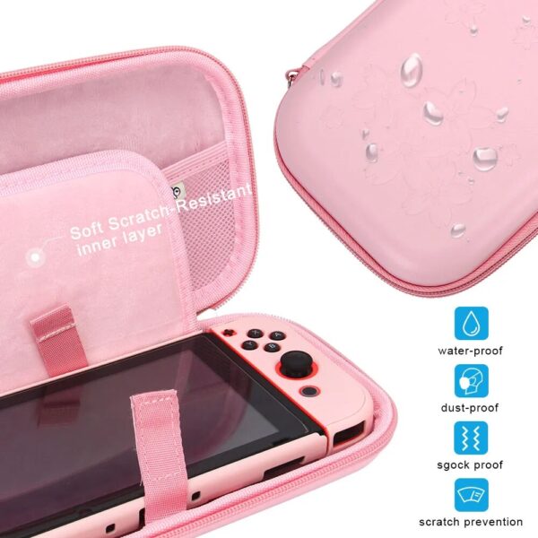 Blue Carry Case Accessories Storage Bag for Nintendos Switch Portable Travel Case for Nitendo Switch Lite Console Accessories - Image 5