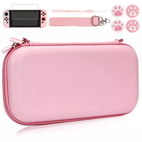 Blue Carry Case Accessories Storage Bag for Nintendos Switch Portable Travel Case for Nitendo Switch Lite Console Accessories