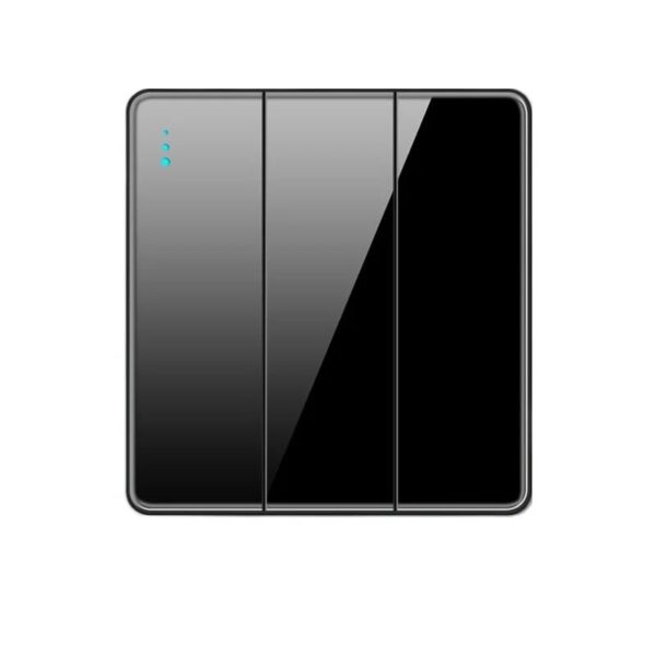 CE Certified Black Glass Electrical Wall Switches Dimmer Curtain Fan Speed Doorbell Fuse Air Condition Water Heater Switch UK - Image 6