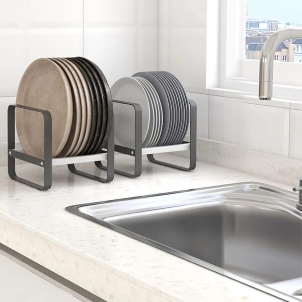Cabinet Storage Rack Dish Dish Storage Rack Bowl Cup Holder Multi-purpose Supplies Storage Rack Kitchen Supplies - Image 2