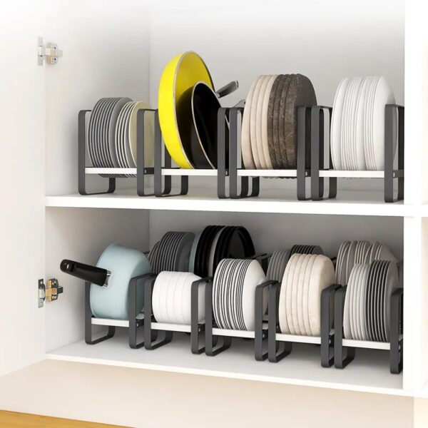 Cabinet Storage Rack Dish Dish Storage Rack Bowl Cup Holder Multi-purpose Supplies Storage Rack Kitchen Supplies - Image 3