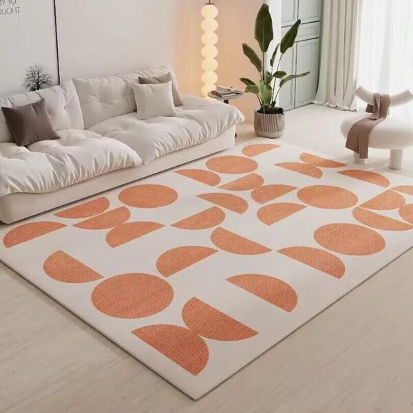 Carpets for Living Room Green Geometric Pattern Bedroom Decor Carpet Modern Minimalist Decoration Home Mechanical Wash Rugs - Image 4