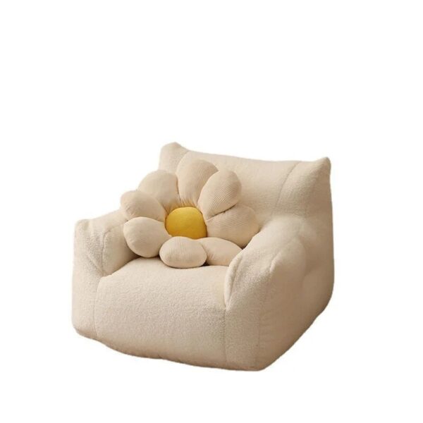 Children's Sofa Baby Reading Lazy Sofa Cotton and Linen Lamb's Wool Fabric Cute Small Sofa Chair Removable and Washable - Image 5