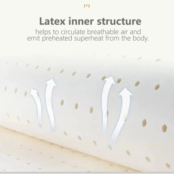 Cooling Latex Cushion Sofa Cushion Back Pillow Removable Washable Sofa Reading Pillow Tatami Bed Back Cushion Home Decor75x58CM - Image 2