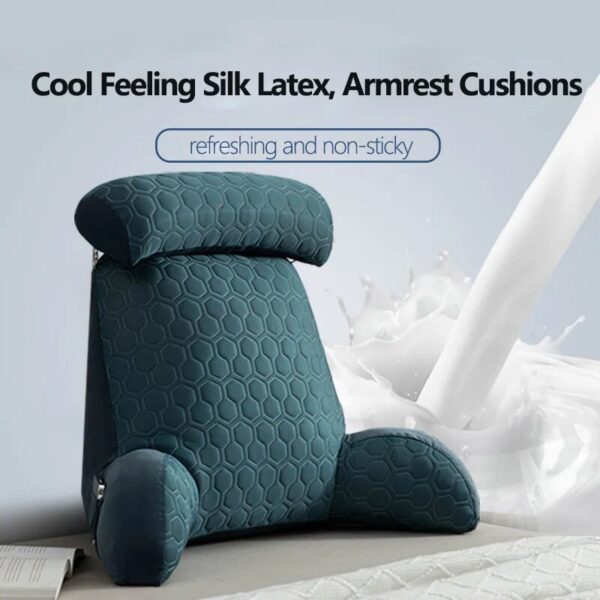 Cooling Latex Cushion Sofa Cushion Back Pillow Removable Washable Sofa Reading Pillow Tatami Bed Back Cushion Home Decor75x58CM - Image 5
