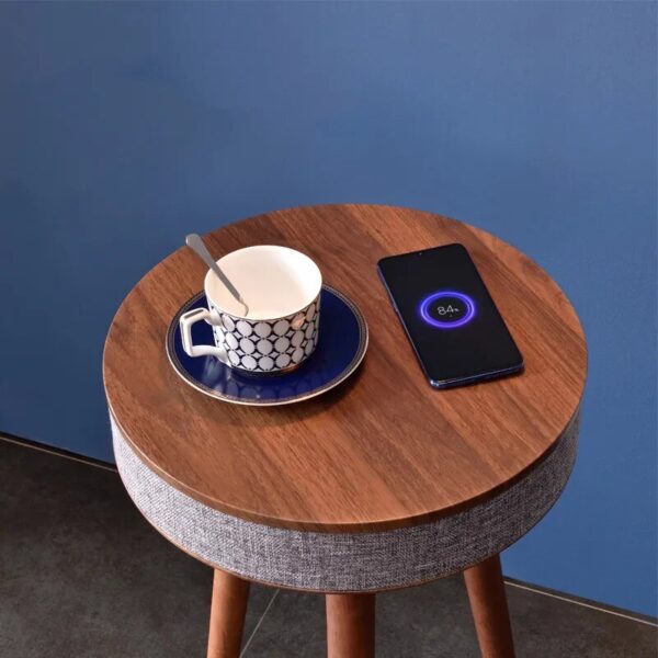 Creative Smart Coffee Table with HIFI Bluetooth Speaker Wireless Charging Nordic Style Living Room Side Table with Stereo Audio - Image 2