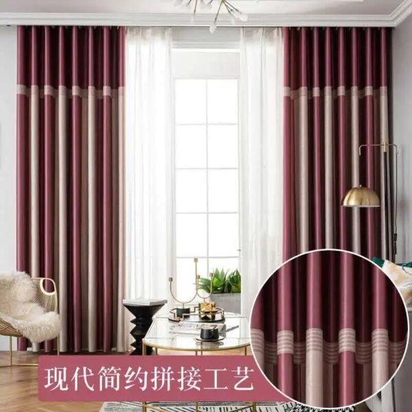 Dreamwood 2020 New Product Modern Stripe Blackout Curtain for Living Room Heat and sound insulation Window Curtain For Bedroom - Image 3