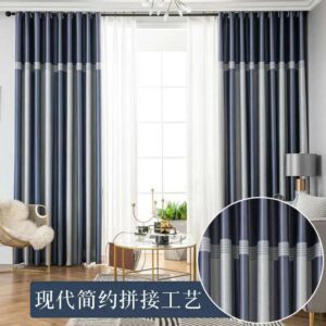 Dreamwood 2020 New Product Modern Stripe Blackout Curtain for Living Room Heat and sound insulation Window Curtain For Bedroom