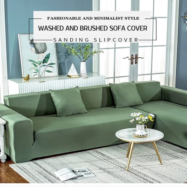Elastic Plain Solid Sofa Cover Stretch Tight Wrap All-inclusive Sofa Cover for Living Room funda sofa Couch Cover ArmChair Cover - Image 3