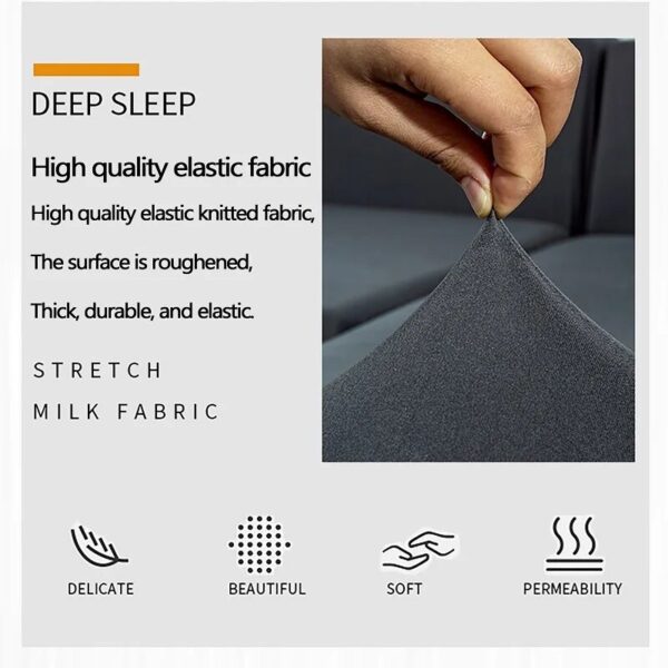 Elastic Plain Solid Sofa Cover Stretch Tight Wrap All-inclusive Sofa Cover for Living Room funda sofa Couch Cover ArmChair Cover - Image 5