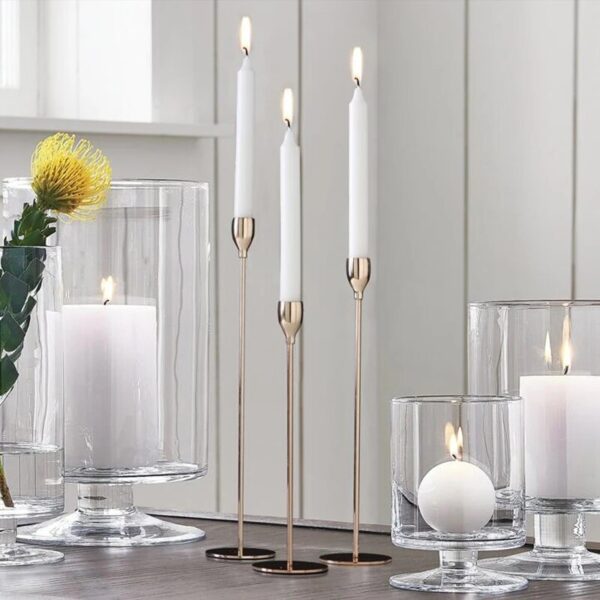 European Style Metal Candle Holders Simple Wedding Decoration Bar Party Living Room Decor Home Table Candlestick - Image 2