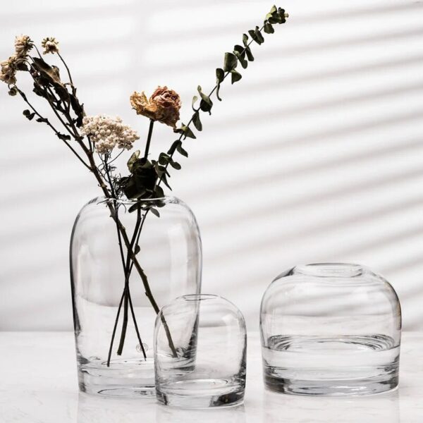 European style simple vase creative INS glass flower living room dining table flower vase crafts - Image 4