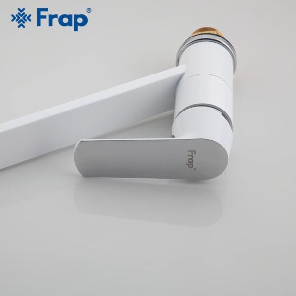 FRAP Kitchen Faucet green orange white kitchen sink faucet 360 rotation water mixer tap faucet deck mounted sinle handle faucets - Image 4