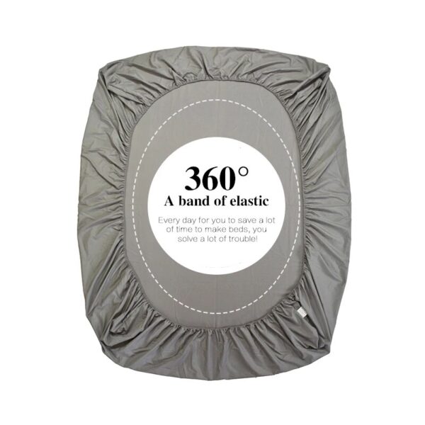 Fitted Sheet Solid Color Mattress Cover With Elastic Band Bed Sheet Single Double Queen Size Bedsheet High Quality Fit Sheet - Image 6
