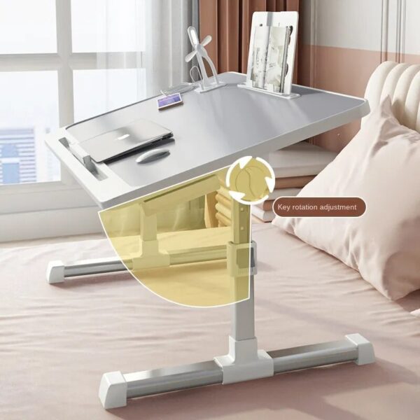 Foldable Lift Bed Small Table Home Study Desk Simple Bedroom Computer Bay Window Dormitory Student Small Table - Image 2