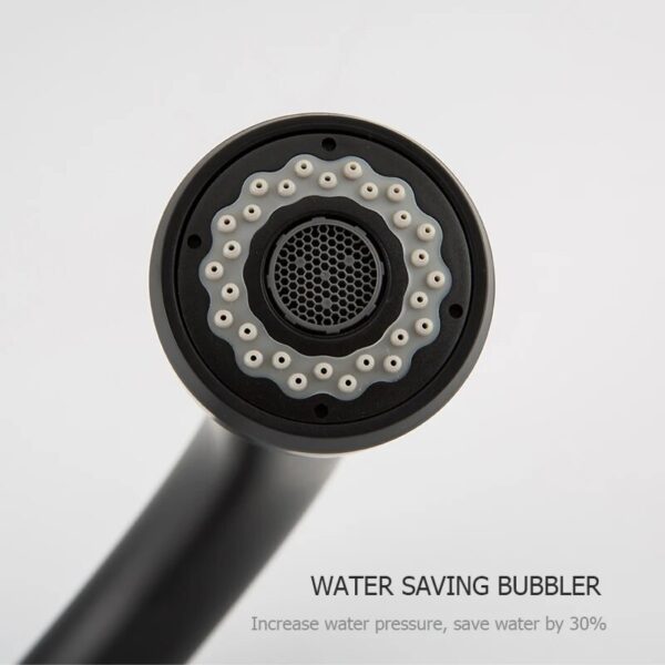 Frap Black Kitchen Faucet Cold Hot Water Mixer Crane Tap Sprayer Stream Rotation Sink Tapware Wash For Kitchen Pull Out - Image 3
