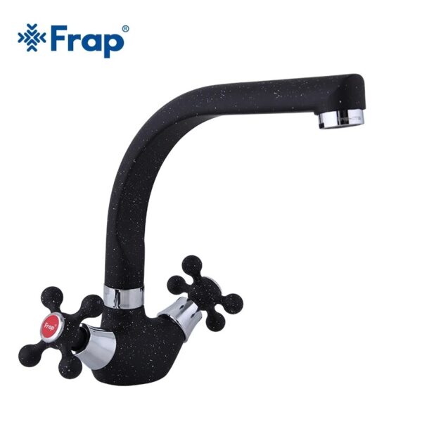 Frap Spray Painting Kitchen Faucet Sink Cold And Hot Water Mixer Tap Double Handle 360 Rotation Tapware Torneira Cozinha F5408 - Image 2