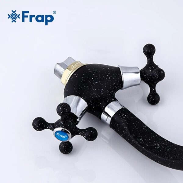 Frap Spray Painting Kitchen Faucet Sink Cold And Hot Water Mixer Tap Double Handle 360 Rotation Tapware Torneira Cozinha F5408 - Image 3