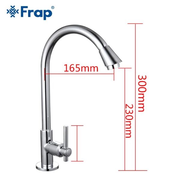 Frap Stainless Steel Kitchen Faucets Rotatable Single Cold Water Sink Tap for Kitchen torneira gourmet de cozinha - Image 2