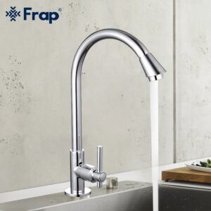 Frap Stainless Steel Kitchen Faucets Rotatable Single Cold Water Sink Tap for Kitchen torneira gourmet de cozinha