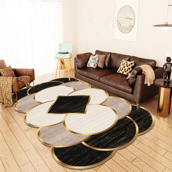 French Alien Home Decoration Rug Modern Luxury Carpets for Living Room Large Area Rugs for Bedroom Soft Geometric Cloakroom Mat - Image 3