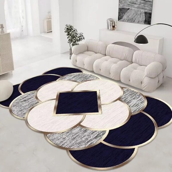 French Alien Home Decoration Rug Modern Luxury Carpets for Living Room Large Area Rugs for Bedroom Soft Geometric Cloakroom Mat - Image 5
