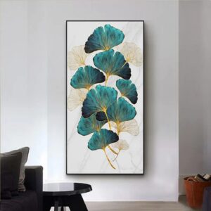 Green Golden Plant Leaf 5d diy diamond painting full,square,Ginkgo biloba diamond embroidery round,diamond mosaic,home decor