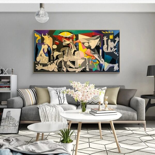 Guernica By Picasso Canvas Paintings Reproductions Famous Canvas Wall Art Posters And Prints Picasso Pictures Home Wall Decor - Image 4