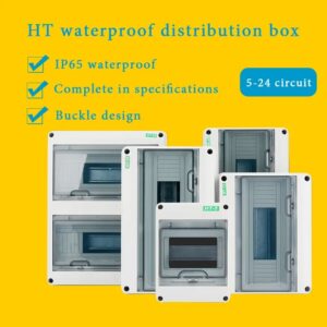HT-2/5/8/12/15/18/24 Series Indoor Outdoor Waterproof Dustproof Electrical Distribution Boxes Panel Installation Junction Box
