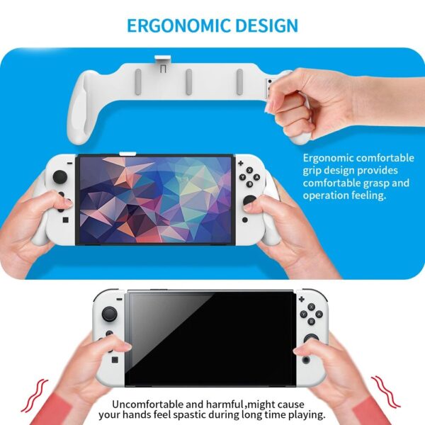 Hand Grip for Nintendo Switch OLED Console Handle with 3 Game Cards Store Slot Handheld Handle Holder for NS OLED Accessories - Image 3