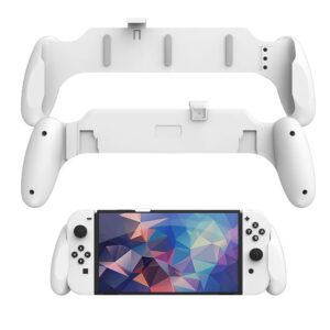 Hand Grip for Nintendo Switch OLED Console Handle with 3 Game Cards Store Slot Handheld Handle Holder for NS OLED Accessories