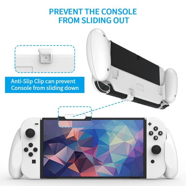 Hand Grip for Nintendo Switch OLED Console Handle with 3 Game Cards Store Slot Handheld Handle Holder for NS OLED Accessories - Image 6