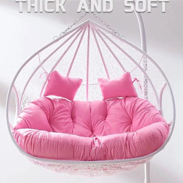 Hanging Basket Cushion Cover Thickened Soft Rebound Breathable Non Deformable Cradle Vine Chair Egg Chair Swing Cushion Cover - Image 6